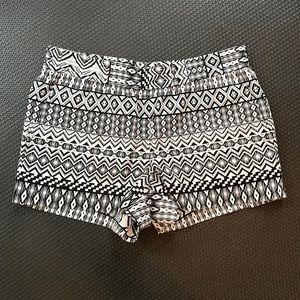 J. Crew black & white shorts